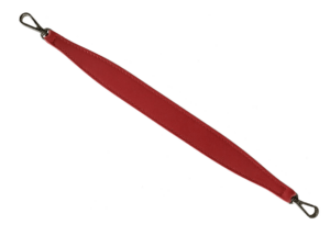 Kurzgurt Glattleder  in Farbe Rot